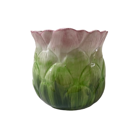 VINTAGE FITZ & FLOYD 1988 GARDEN ARTICHOKE VEGETABLE PITCHER 3 CUP 4.25” - Picture 5 of 9